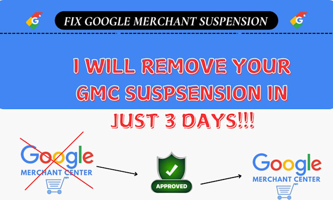 Gig Preview - Fix google merchant center suspension and misrepresentation issues