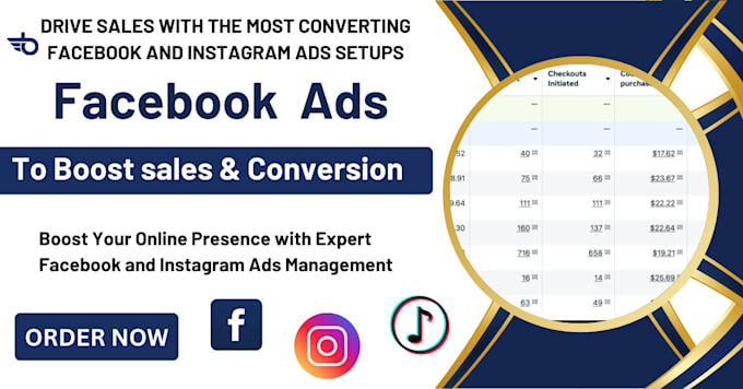 Gig Preview - Create, setup instagram and facebook ads campaign for your business