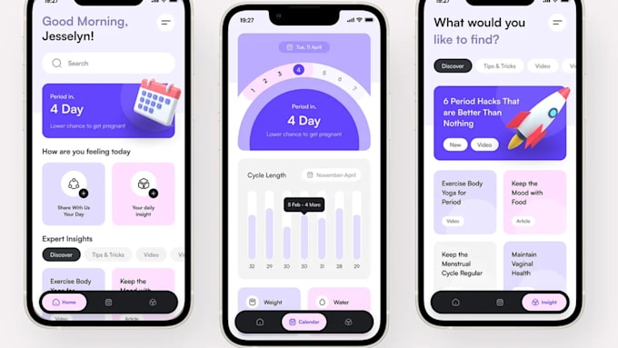 Gig Preview - Build ai pregnancy test app, pregnancy tracker app, ovulation period tracker app