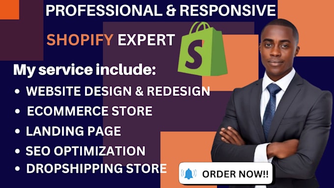 Gig Preview - Design shopify store shopify dropshipping shopfy redesign dropshipping store