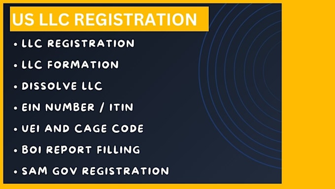 Gig Preview - Handle your llc formation, ein registration, business filings