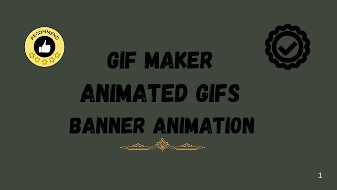 Gig Preview - Be your gif maker ,I am gif maker