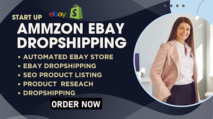 Gig Preview - Do amazon to ebay dropshipping  amazon product research ebay dropshipping store