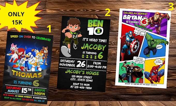 Gig Preview - Birthday invitation for kids