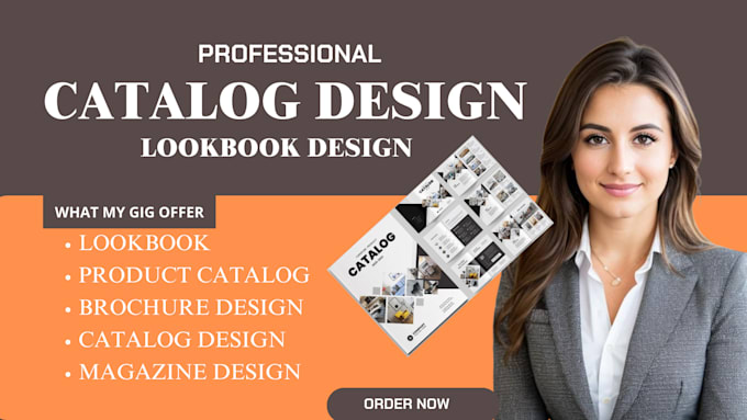 Gig Preview - Design professional catalog, lookbook, brochure and product catalog