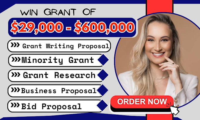 Gig Preview - Grant writing proposal research, grant application, business plan for non profit