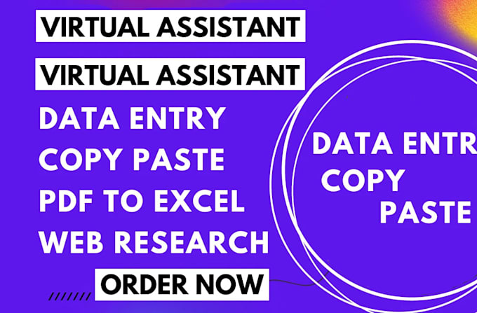 Bestseller - be your virtual assistant for data entry, typing, copy paste