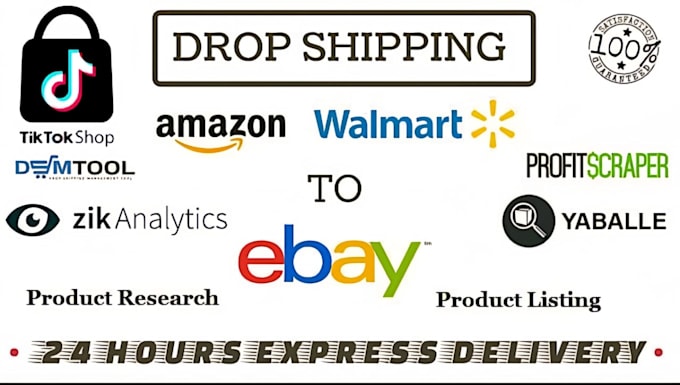 Gig Preview - Do amazon to ebay, tiktok shop, walmart dropshipping