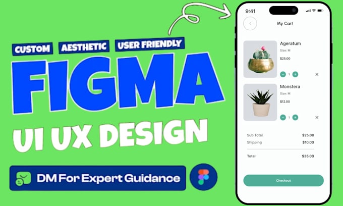 Gig Preview - Do website design, figma design website figma, website UI UX