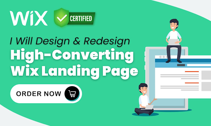 Gig Preview - Design wix landing page, redesign fix wix website landing page, SEO wix website