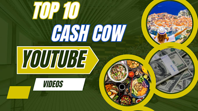 Gig Preview - Create automated cash cow, cash cow youtube, cash cow channel, cash cow