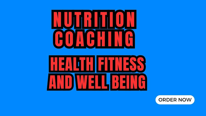 Gig Preview - Be your personal nutrition coach and help you lose weight with expert advice