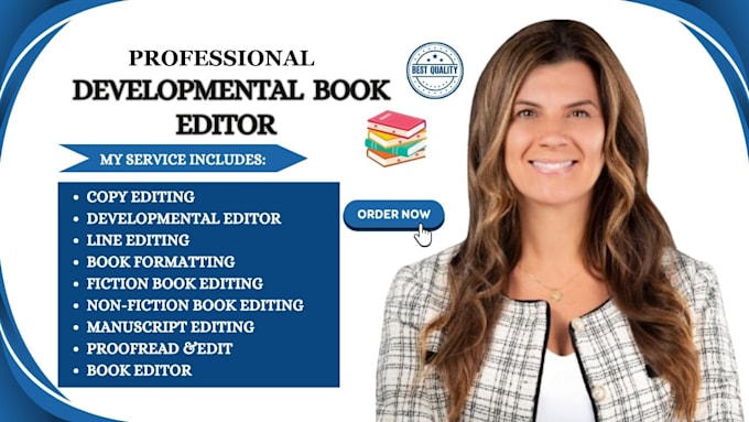 Gig Preview - Do book formatting developmental book editing proofread non fiction book editor