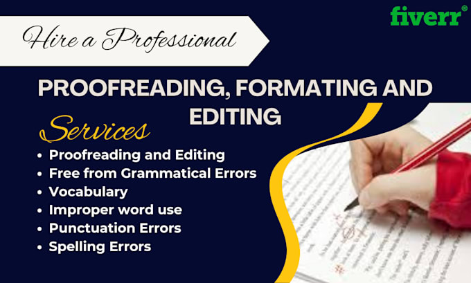 Gig Preview - Edit and proofread your dissertations and thesis documents