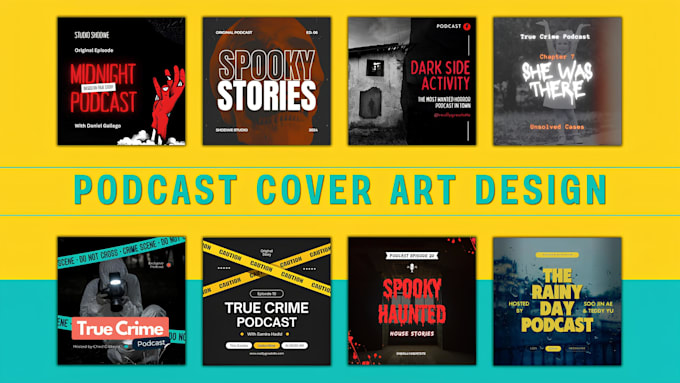 Gig Preview - Design a professional podcast cover art