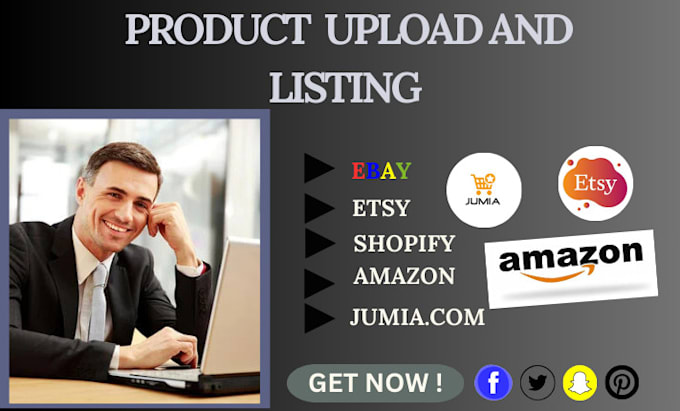 Bestseller - set up a jumia store and list upload products on amazon etsy shopify and ebay