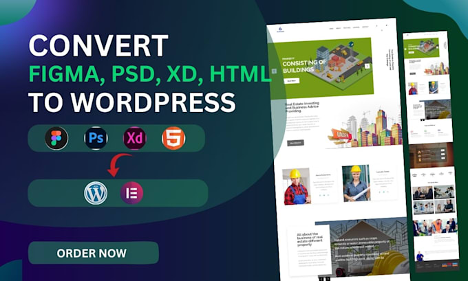 Gig Preview - Figma to wordpress psd to wordpress xd to wordpress html to wordpress elementor
