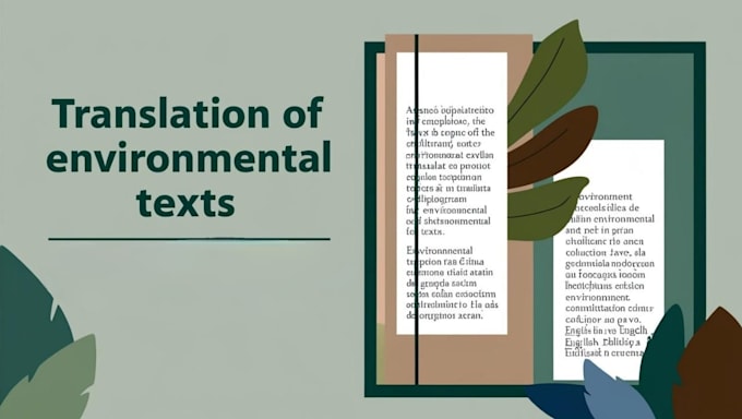 Gig Preview - Translate your environmental scientific texts into spanish