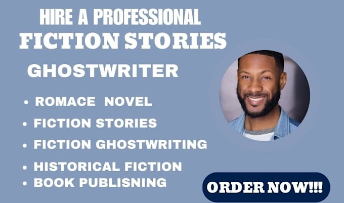 Gig Preview - Be your ghostwriter your fiction ghostwriter, ebook writer, and short story