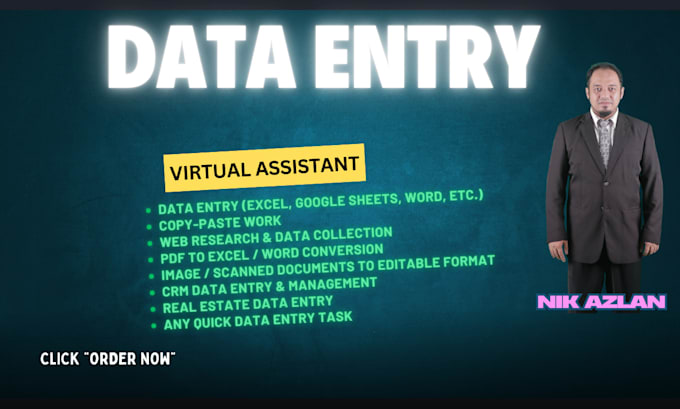 Gig Preview - Be your reliable data entry expert for fast, accurate work