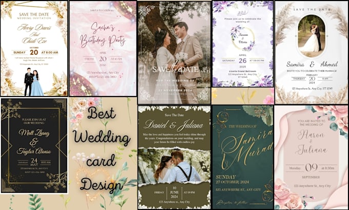 Gig Preview - Create beautiful custom wedding and birthday invitations