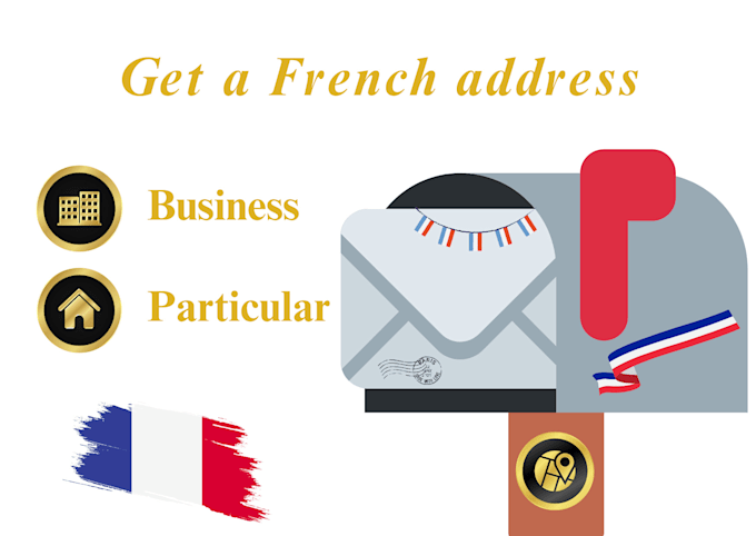 Gig Preview - Provide a physical mailing address in france for your mail