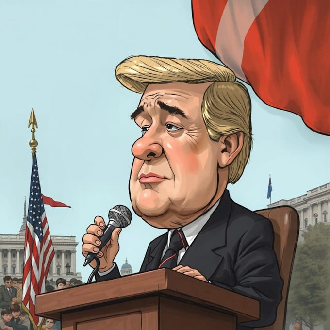 Gig Preview - Make a political caricature and cartoon art