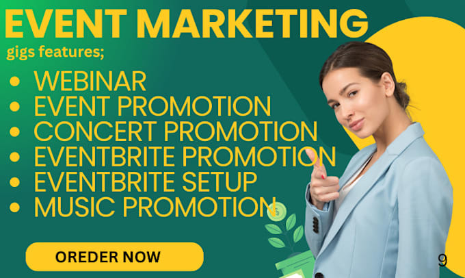 Gig Preview - Assist your in promoting and marketing your event, eventbrite promotion