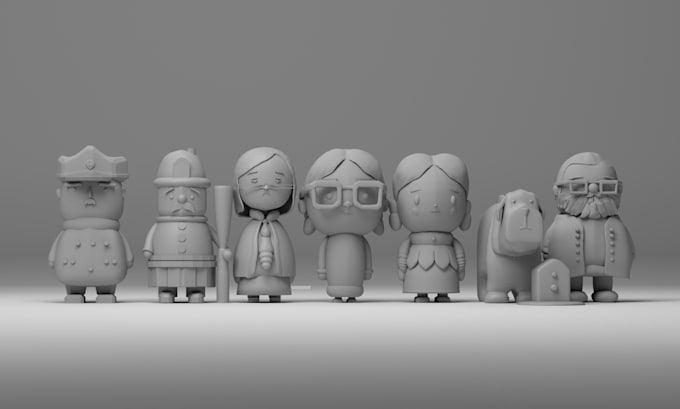 Gig Preview - Create cute 3d print model