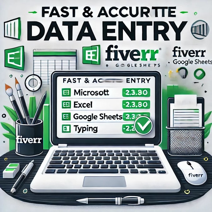 Gig Preview - Do data entry typing work job, typing job, data typing