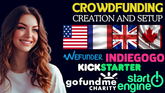 Gig Preview - Create crowdfunding kickstarter indiegogo gofundme fundraising