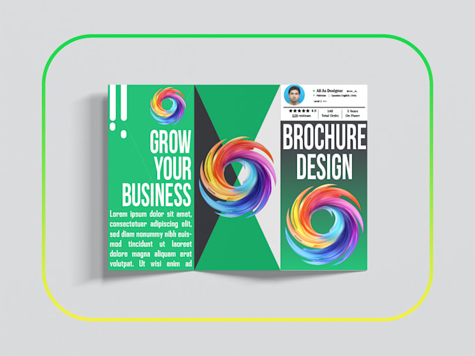 Gig Preview - Design a professional trifold brochure for your business