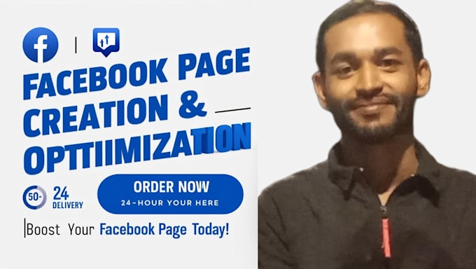 Gig Preview - Create design and optimize your facebook id or page for maximum growth and sales