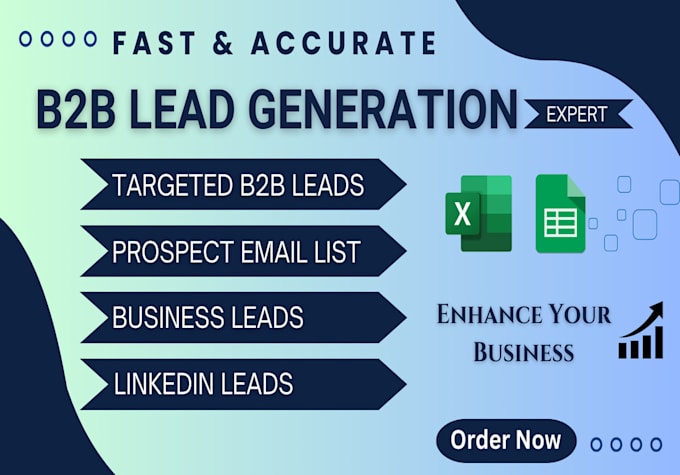 Gig Preview - Provide accurate b2b and linkedin leads generation services