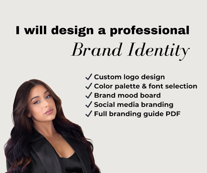 Gig Preview - Design a professional brand identity with logo, colors, and typography