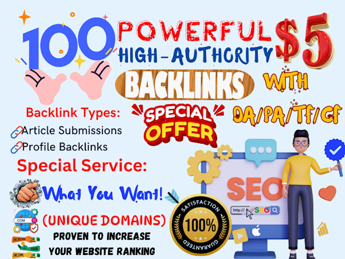 Gig Preview - Manual high quality backlinks to boost your website rankings