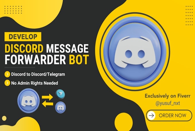 Gig Preview - Develop discord message forwarder bot