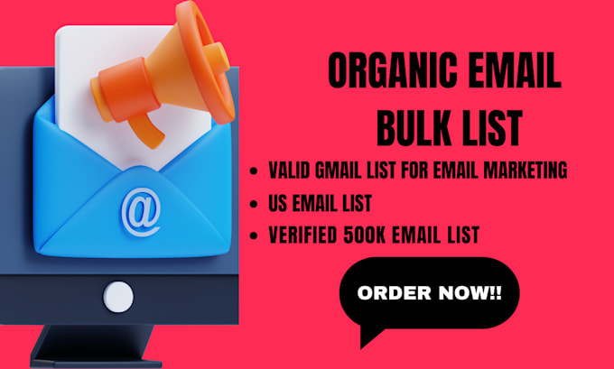 Gig Preview - Generate 500k US verified email list valid email lists for email marketing