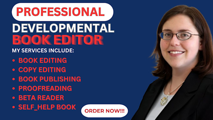 Gig Preview - Do developmental editing, formatting, line editing for your book