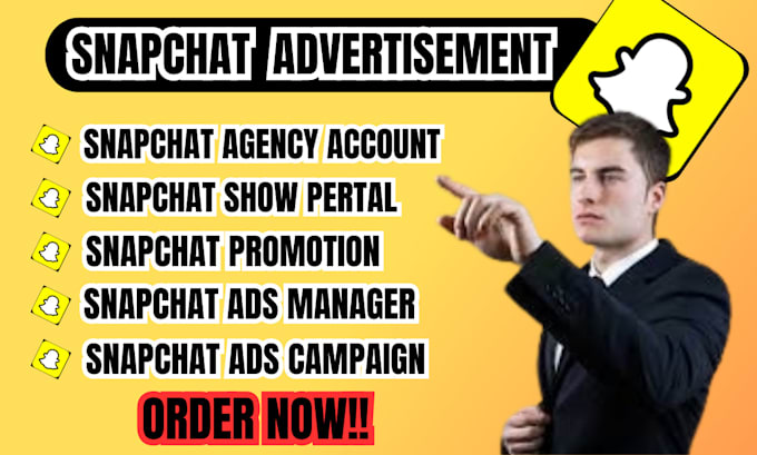 Gig Preview - Create snapchat ads manager, ads campaign and snapchat promotion