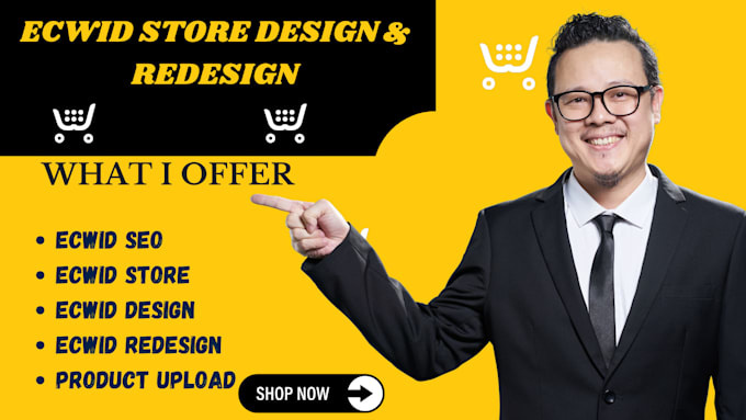 Bestseller - setup ecwid website ecwid SEO redesign ecwid store design ecwid ecommerce store