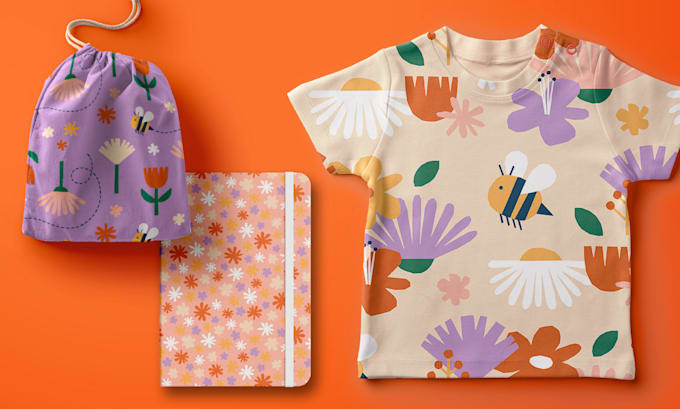 Gig Preview - Design fun and unique seamless kids patterns for products