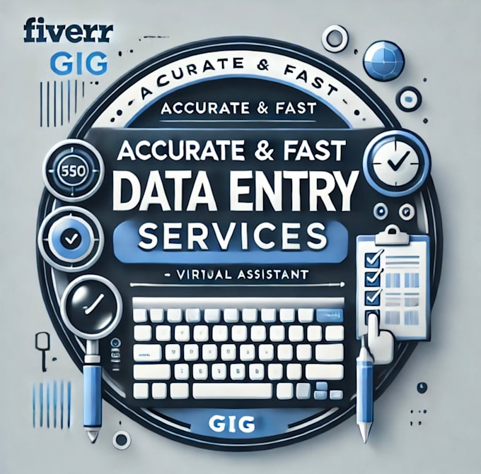 Gig Preview - Organize your data with expert data entry and research