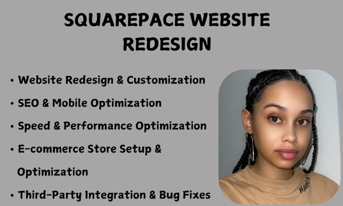 Gig Preview - Build squarespace website, design or development squarespace website