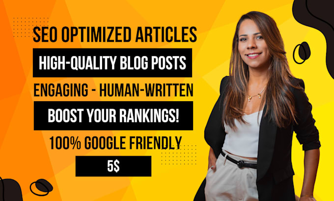 Gig Preview - Creating high quality 1000 word SEO articles on any subject