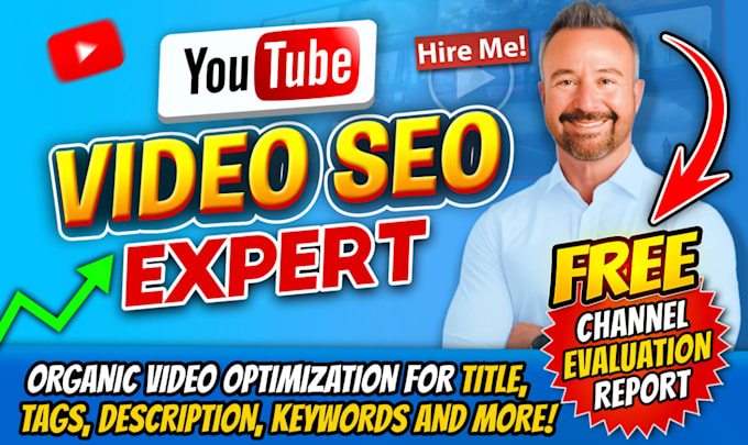 Bestseller - do youtube video SEO expert optimization  channel manager