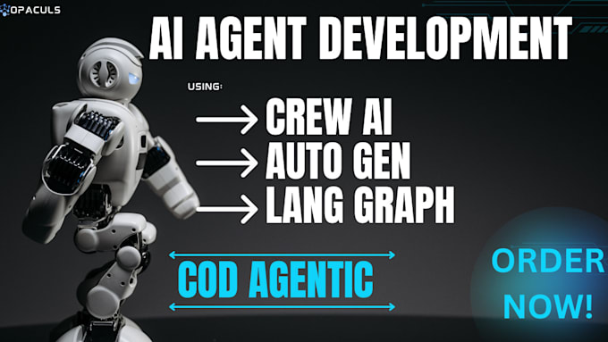 Gig Preview - Build ai agents using crewai, langgraph for your business ai code calling agent