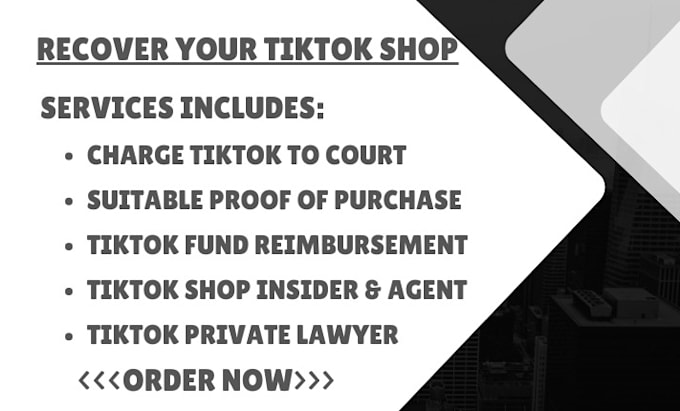 Gig Preview - Tiktok shop reinstatement with lawyer resolve any tiktok shop violation or error