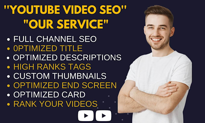 Gig Preview - Be your best youtube video SEO expert and full manager