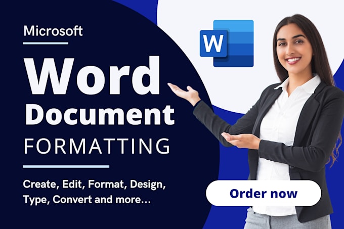 Gig Preview - Design, format, edit and type microsoft word documents